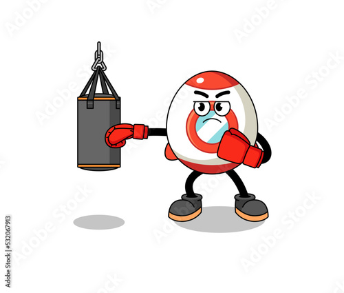 Illustration of rocket boxer