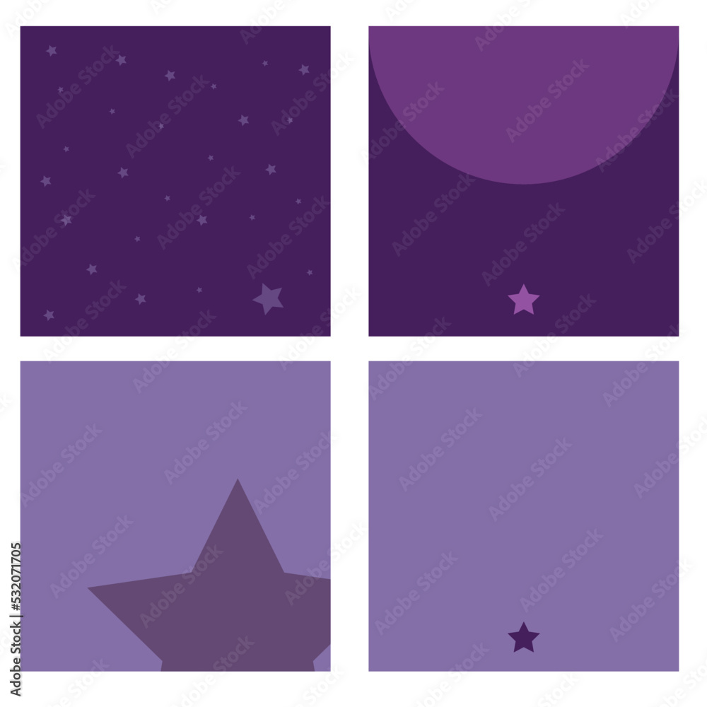 Stars Space Template Social Media Estrela e Espaço
