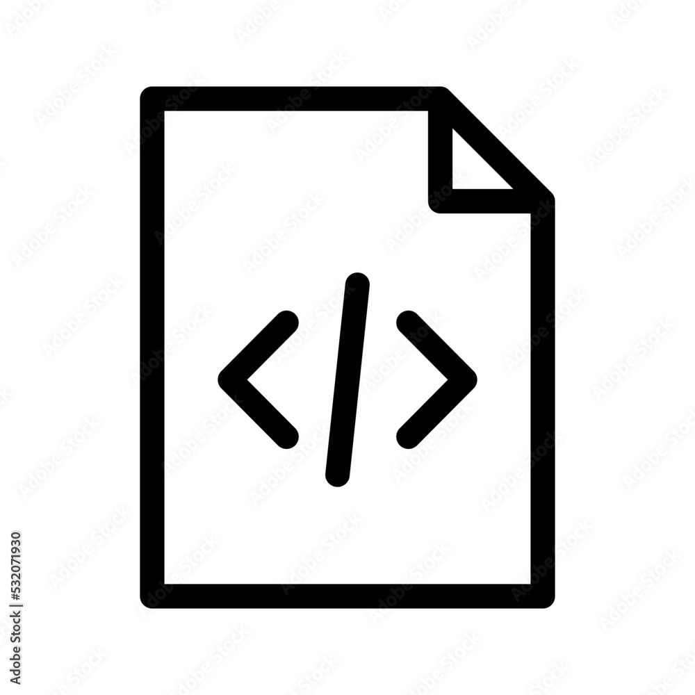 Script Icon Vector Symbol Design Illustration Script Icon Vector Symbol Design Illustration