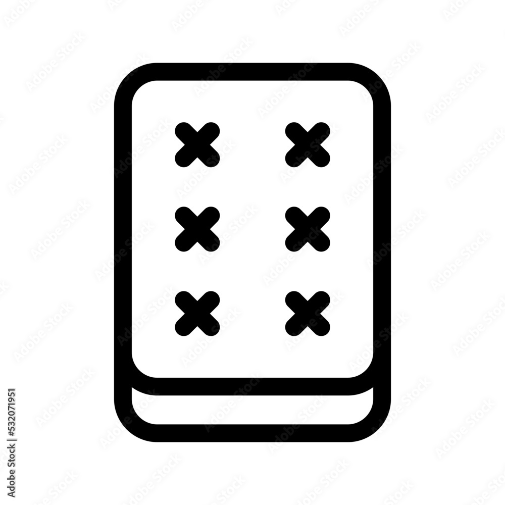 Mattress Icon Vector Symbol Design Illustration Mattress Icon Vector Symbol Design Illustration