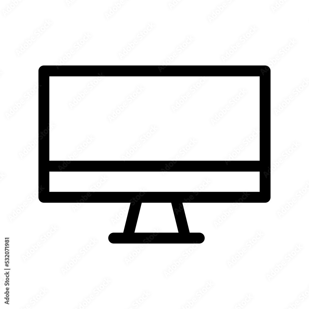 Monitor Icon Vector Symbol Design Illustration Monitor Icon Vector Symbol Design Illustration