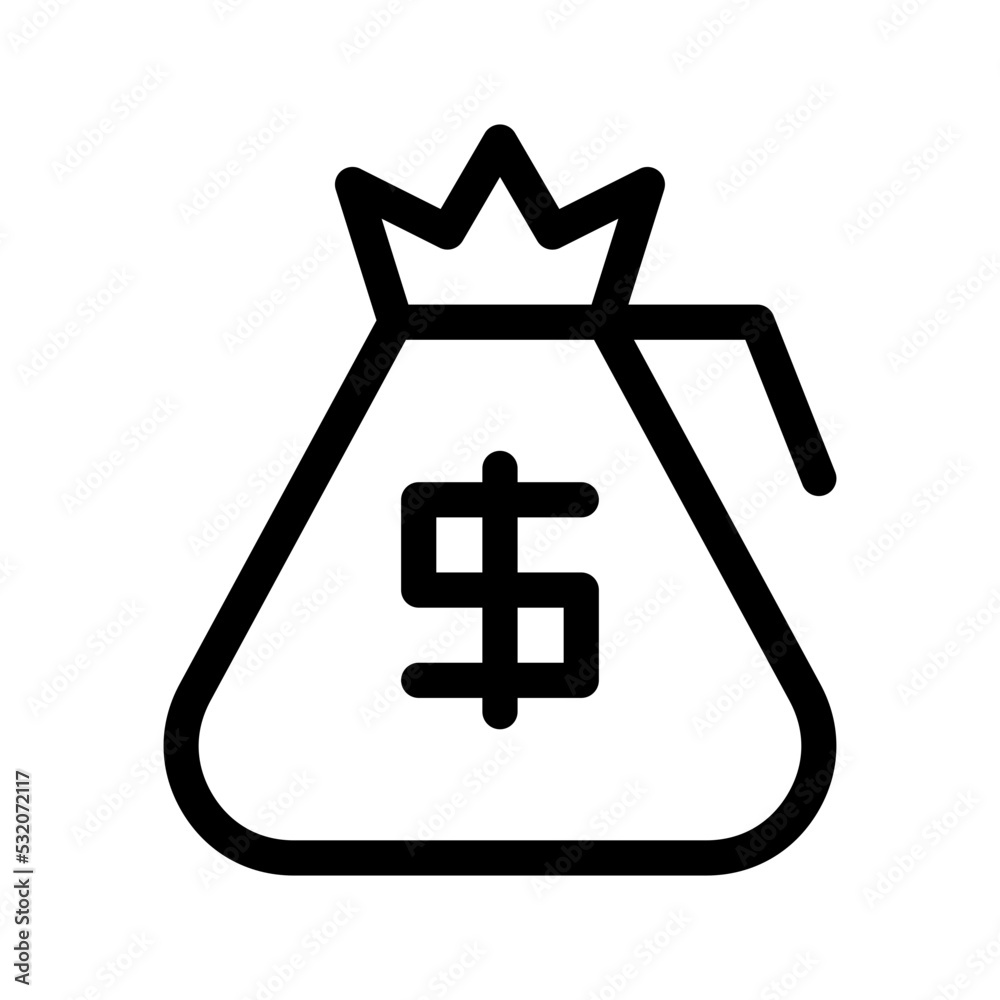 Money Bag Icon Vector Symbol Design Illustration Money Bag Icon Vector Symbol Design Illustration