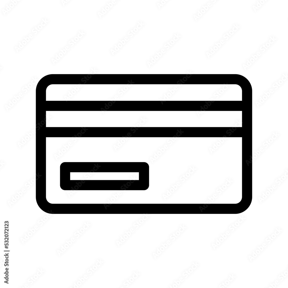 Credit Card Icon Vector Symbol Design Illustration