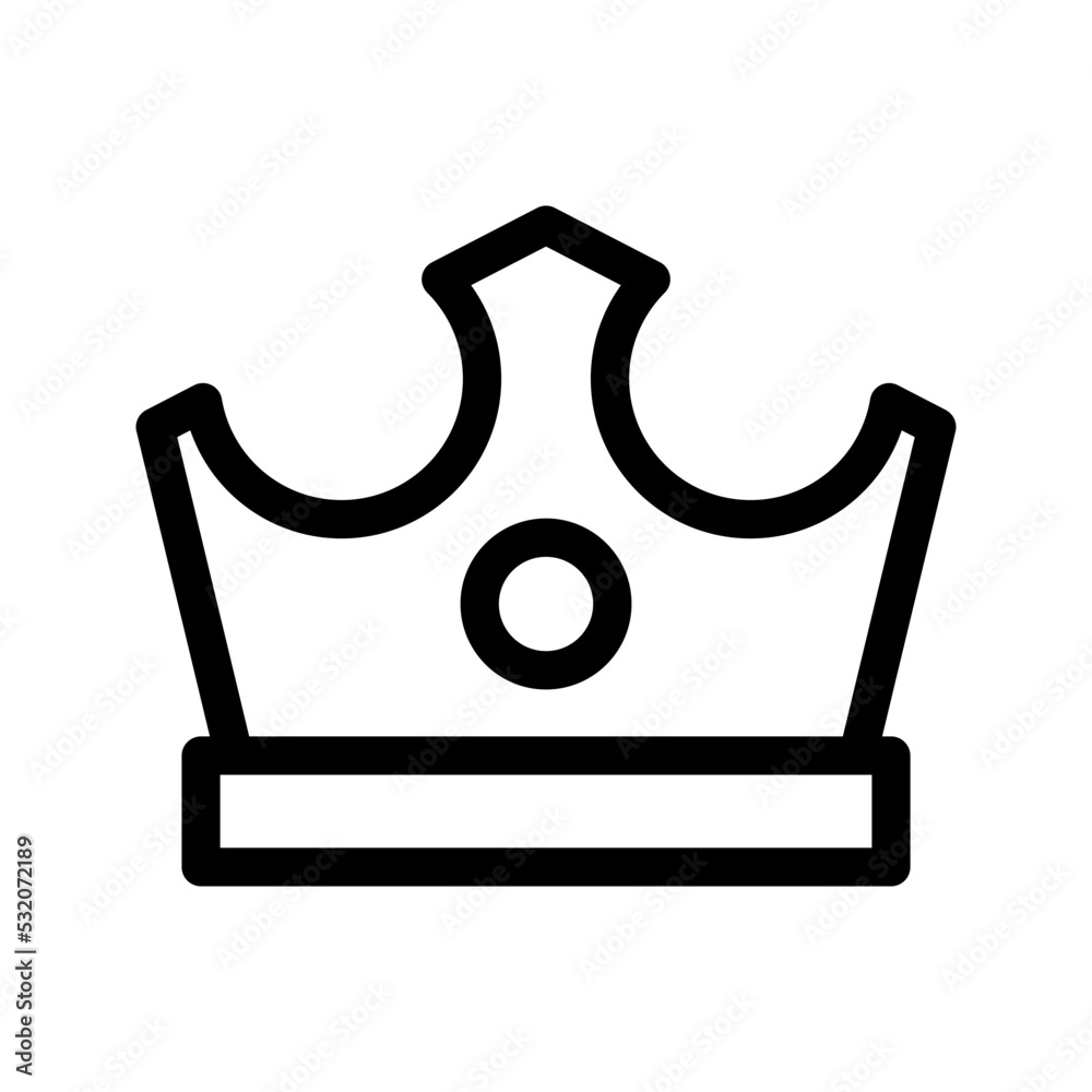 Crown Icon Vector Symbol Design Illustration Crown Icon Vector Symbol Design Illustration