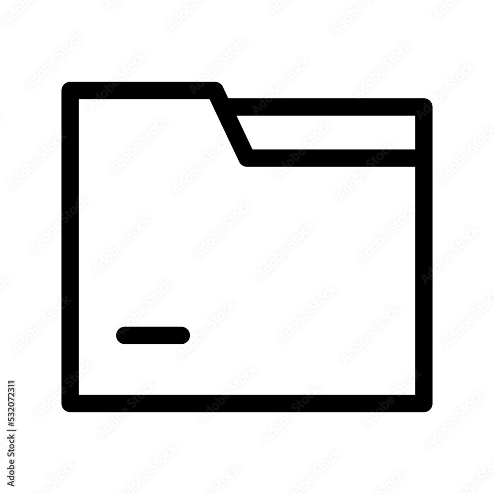 Folder Icon Vector Symbol Design Illustration Folder Icon Vector Symbol Design Illustration