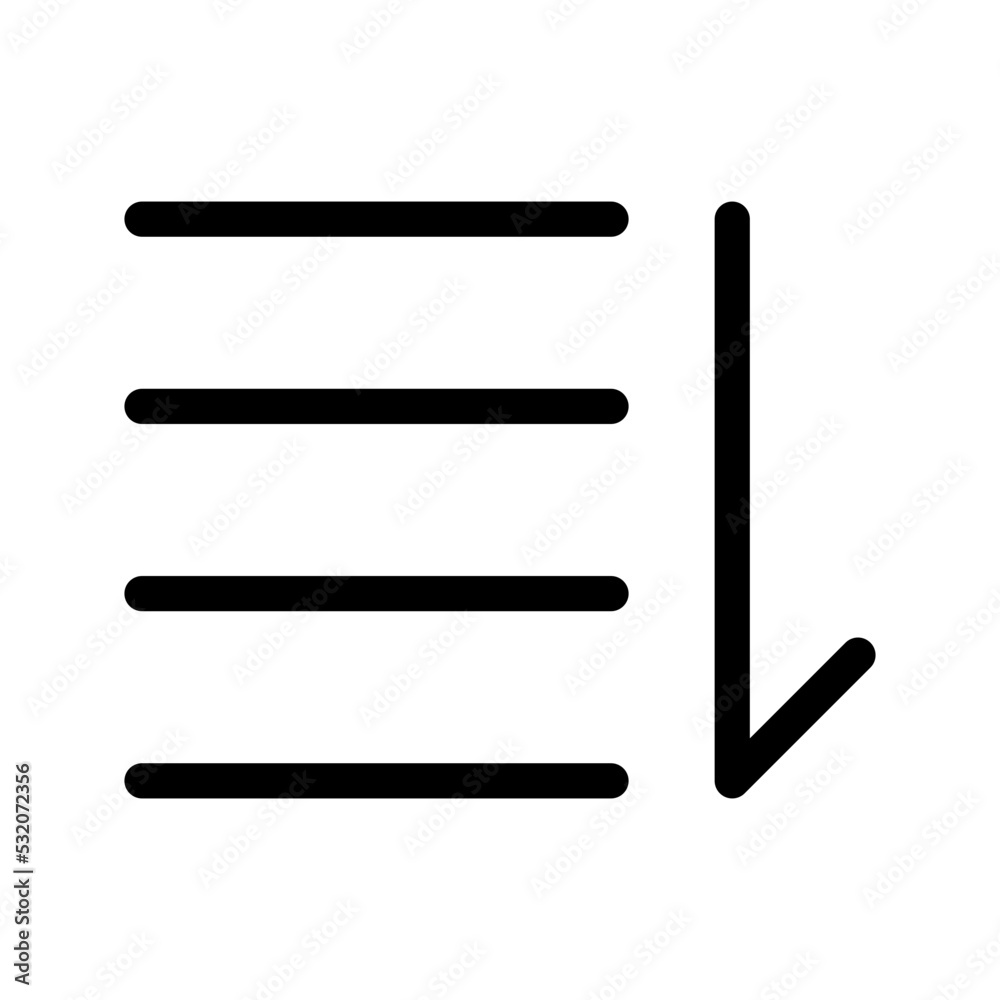 Sort Icon Vector Symbol Design Illustration Sort Icon Vector Symbol Design Illustration
