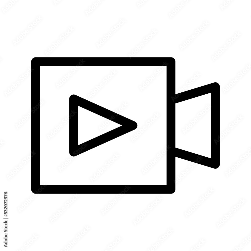Video Icon Vector Symbol Design Illustration Video Icon Vector Symbol Design Illustration