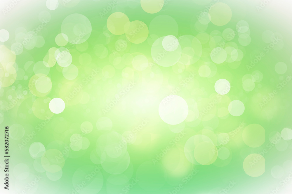 abstract bokeh background Green and white