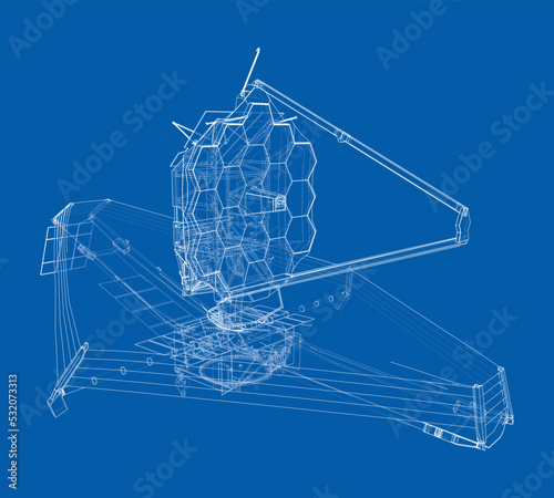 James Webb Space Telescope. Vector
