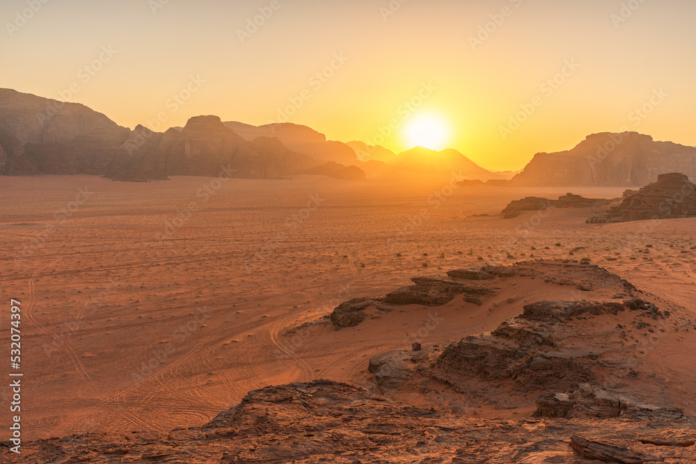 Wadi Rum Rock Formation at Sunrise