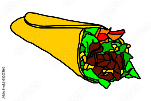 Food - Kebab Vector photo