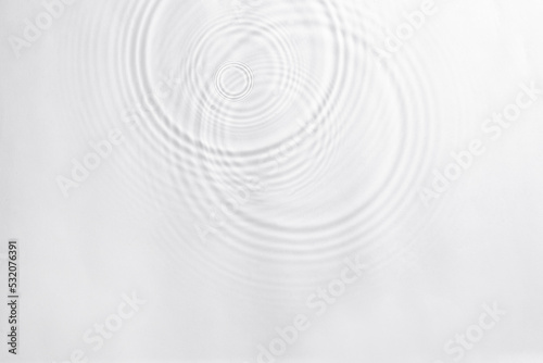 白背景の波紋水紋デザイン photo