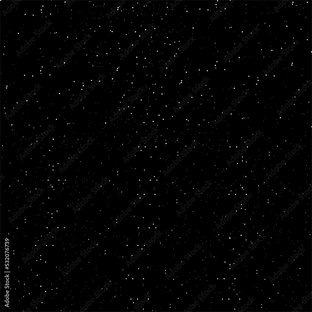 Fototapeta premium Black starry night sky vector illustration