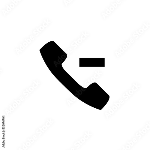 Graphic flat phone icon for your design and website