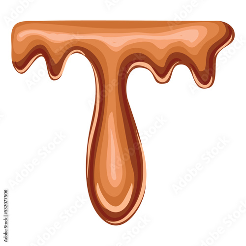 sweet caramel melted