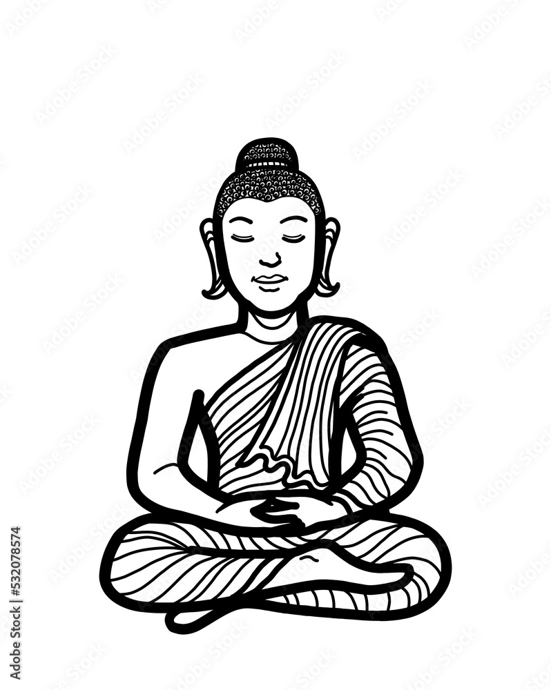 Gautama Buddha sitting meditation lotus pose Gautama Buddha sitting meditation lotus pose