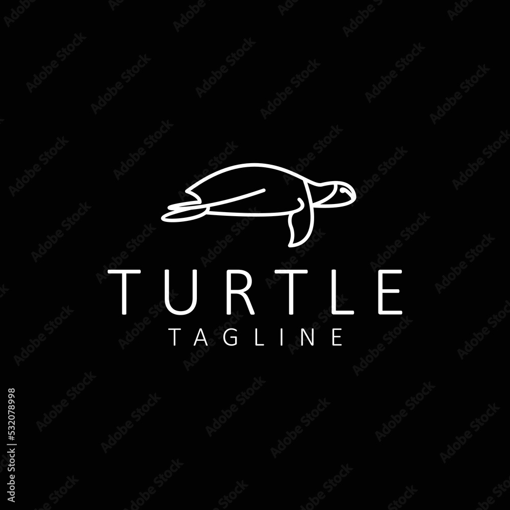 Turtle logo design icon tamplate Turtle logo design icon tamplate