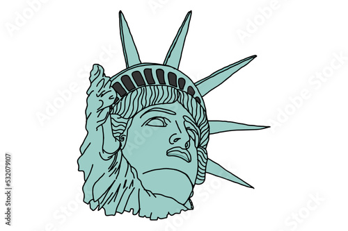 America's Statue of Liberty Vector