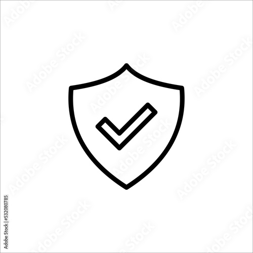 Free Download shield icon. Security symbol template for graphic and web design collection logo vector illustration on white background - GFXLoad