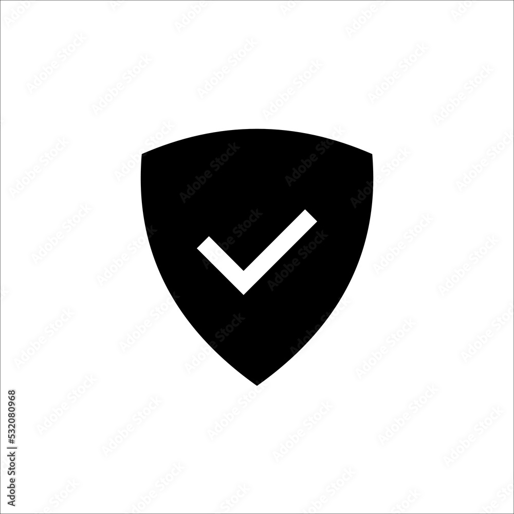 shield icon. Security symbol template for graphic and web design collection logo vector illustration on white background shield icon. Security symbol template for graphic and web design collection logo vector illustration on white background