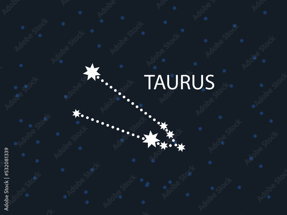 Taurus Horoscope Symbol. Zodiac Constellation with Stars. Night Sky map. Vector illustration of Astrological signs
for calendar, horoscope isolated on a background Taurus Horoscope Symbol. Zodiac Constellation with Stars. Night Sky map. Vector illustration of Astrological signs
for calendar, horoscope isolated on a background