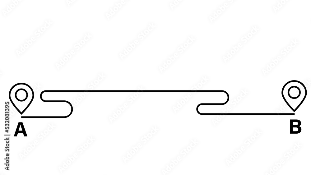 Find easy simple map walk move track way white paper text space view Find easy simple map walk move track way white paper text space view