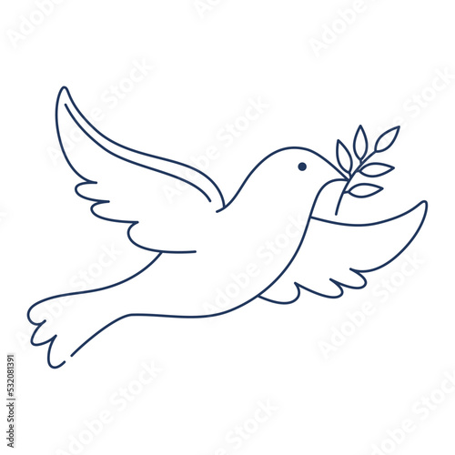 dove with olive branch