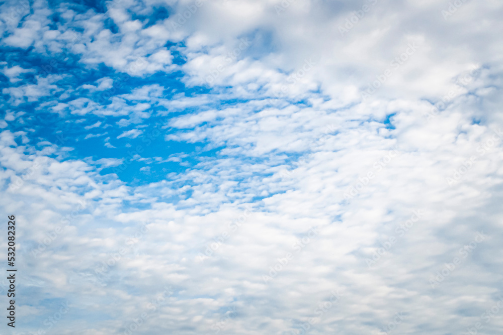 Oblue sky white cloud good vibes nature background