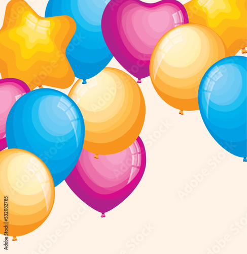 balloons helium floating frame