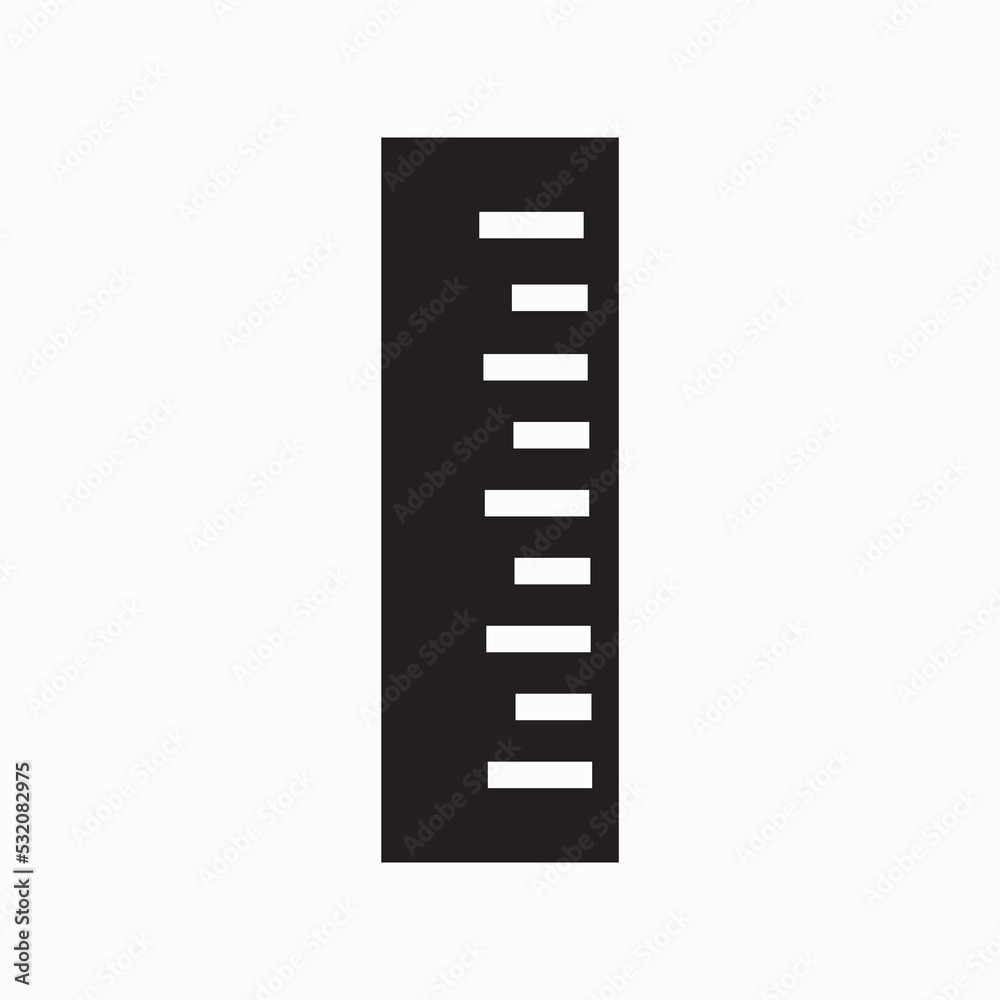 Graphic flat rules icon for your design and website Graphic flat rules icon for your design and website