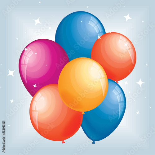 balloons helium colorful