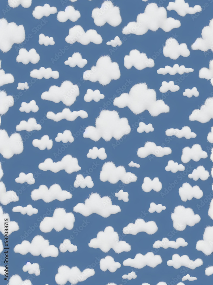 Sky with clouds design