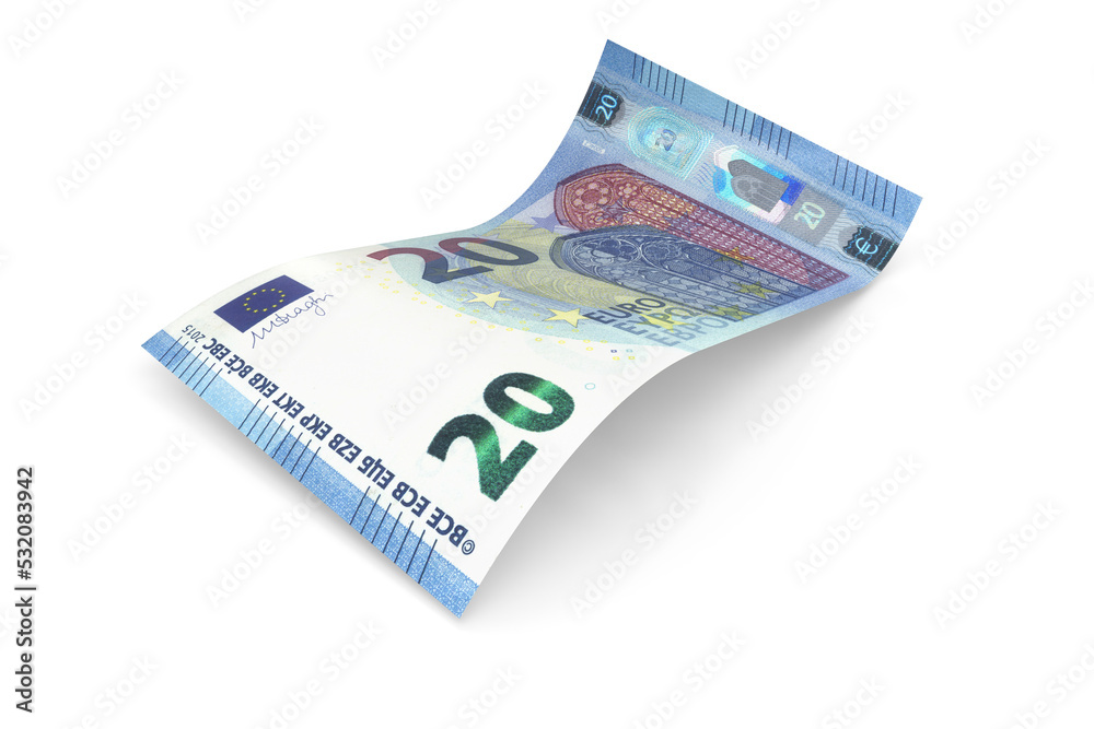 20 Euro note (2015) - obrazy, fototapety, plakaty 