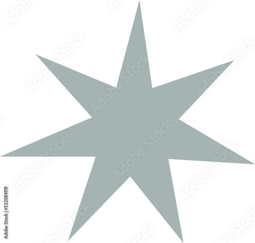 Snowflakes  Asterisk vector in white background