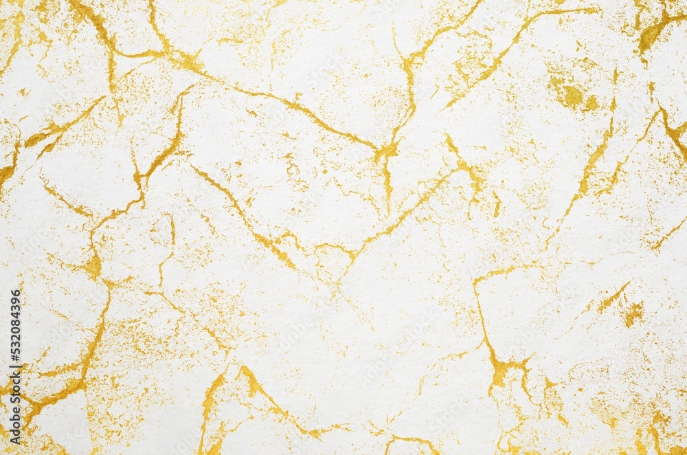 Old vintage white Japanese Washi paper texture background. Abstract cracked grunge pattern.