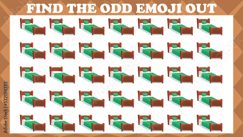 Rabbit Cartoon vector illustration. Find 7 differences. Educational game for children. Kids activity game.