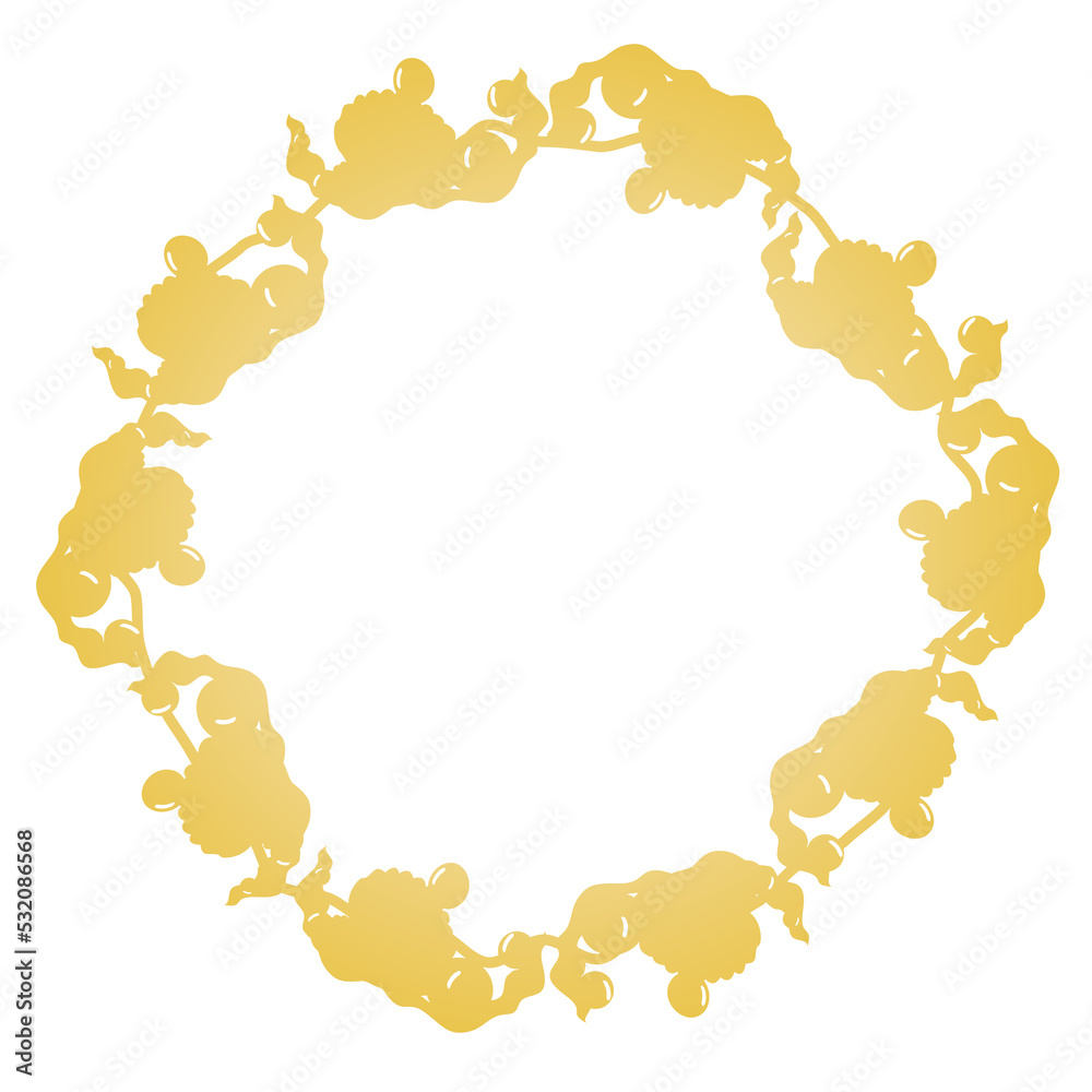Gradient silhouette wreath Gradient silhouette wreath