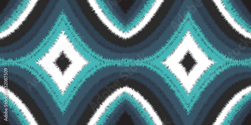 seamless ethnic pattern design.Geometric ethnic oriental ikat pattern traditional Design.Geometric ethnic oriental pattern traditional Design for background,carpet,clothing,wrapping,fabric,embroidery