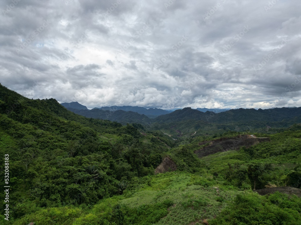 Naklejka premium Kampung Sapit,Padawan,De'Remin.