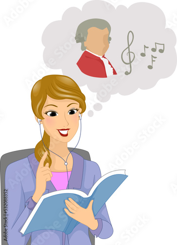 Girl Speed Reading Listen C...