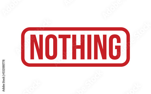 Nothing Rubber Stamp Seal Vector