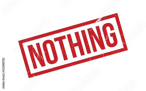 Nothing Rubber Stamp Seal Vector