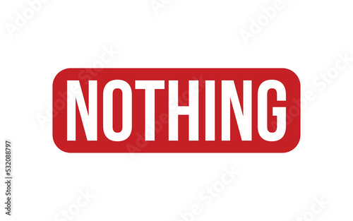 Nothing Rubber Stamp Seal Vector