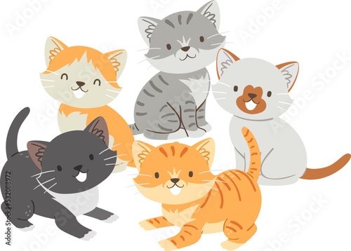 Cat Kittens Illustration © BNP Design Studio
