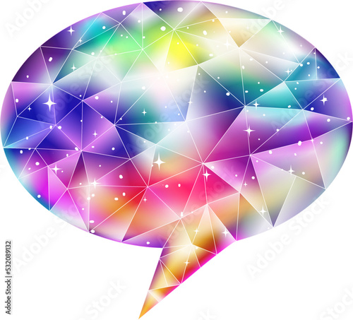 Geometric Abstract Speech B...