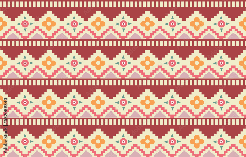 Ethnic abstract ikat art pattern in tribal folk embroidery Mexican style striped pattern in Aztec style Figure tribal Design for carpet curtain wallpaper clothing Batik wrapping fabric textile native Ethnic abstract ikat art pattern in tribal folk embroidery Mexican style striped pattern in Aztec style Figure tribal Design for carpet curtain wallpaper clothing Batik wrapping fabric textile native
