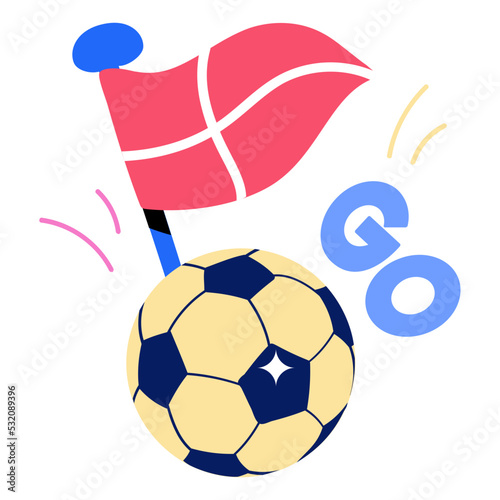 A football match flat icon download