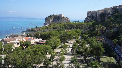 Tropea village in Calabria, Italy. Panoramic view. photo