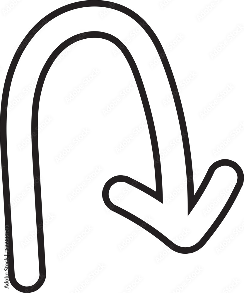 arrow hand drawn icon arrow hand drawn icon