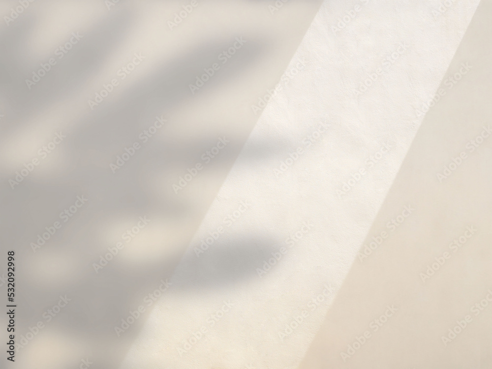 Shadow of leaves on beige wall background, overlay effect for photo, mock up, product, wall art, design presentation Shadow of leaves on beige wall background, overlay effect for photo, mock up, product, wall art, design presentation